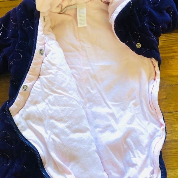 First Impressions Snow Suit Bunting Purple 3-6 M - Picture 9 of 10